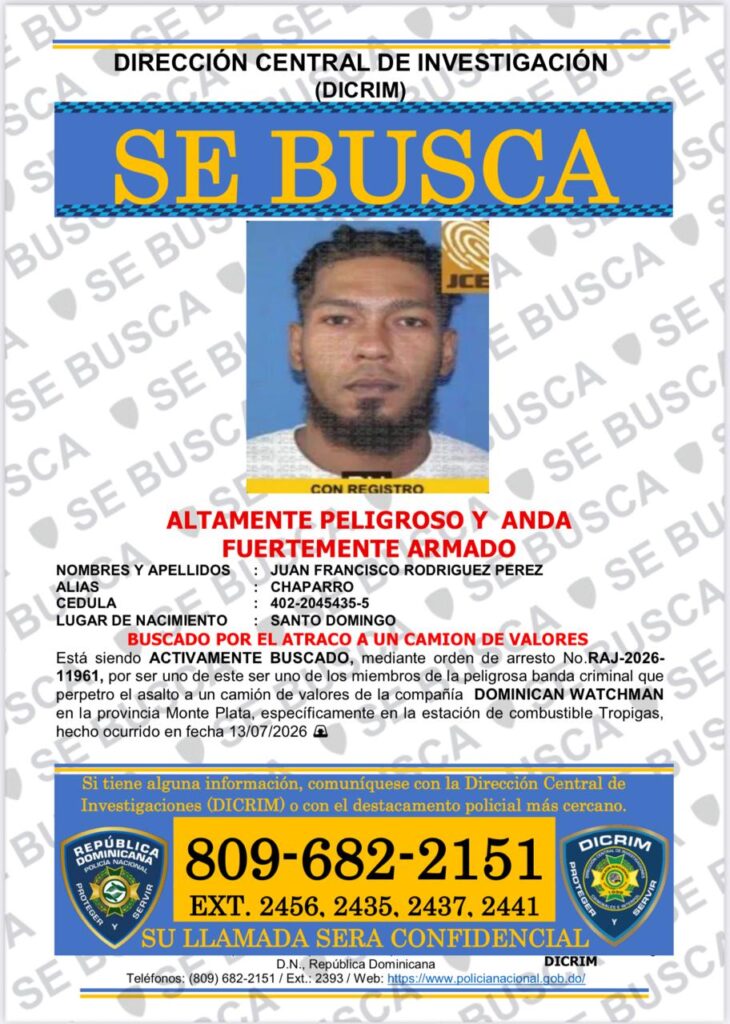 Policía Nacional apresa supuestos asaltantes de camión de valores en Monte Plata 1000298337