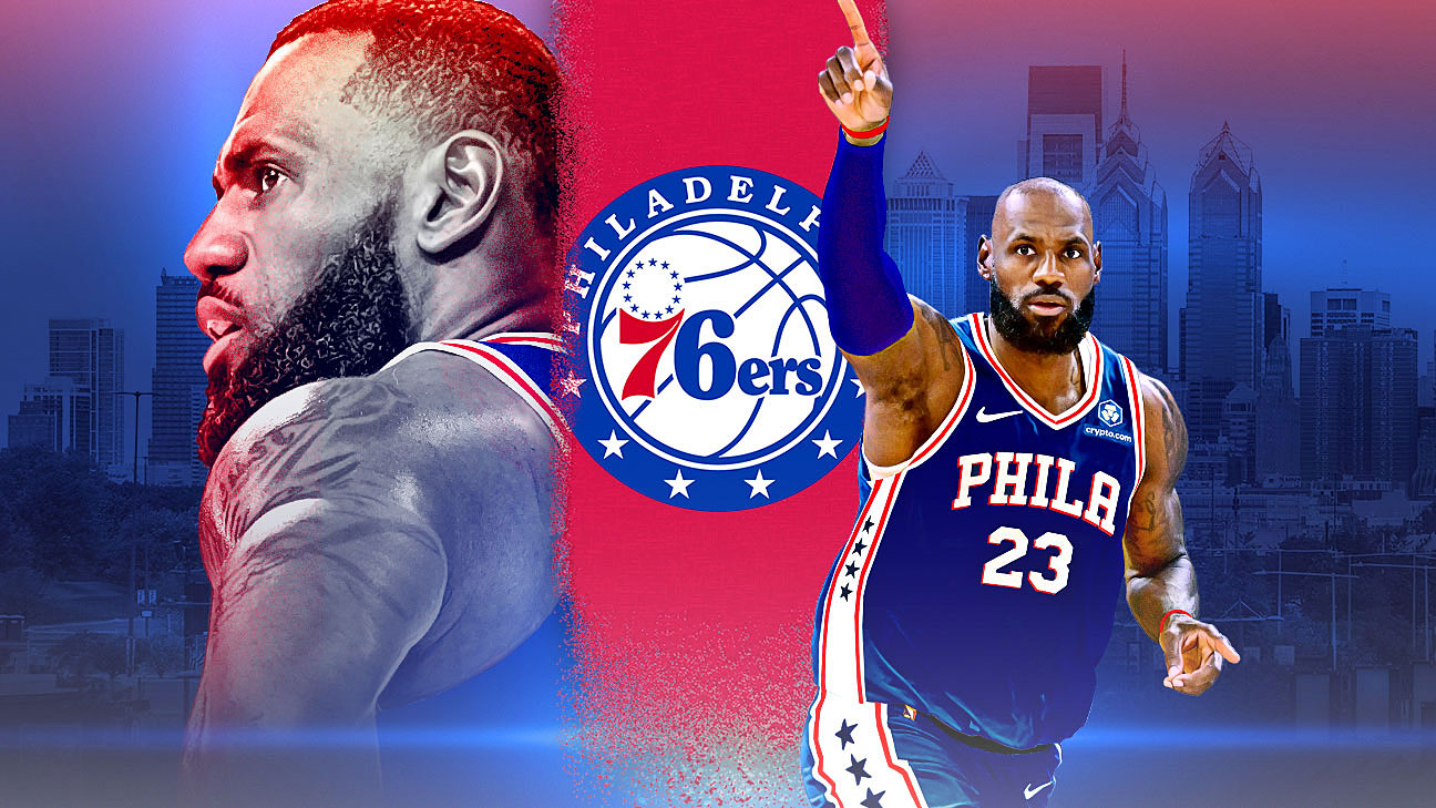 Lebrón Jame se decidió por los 76s de Filadelfia nba lebron james philadelphia sixers cr 16x9